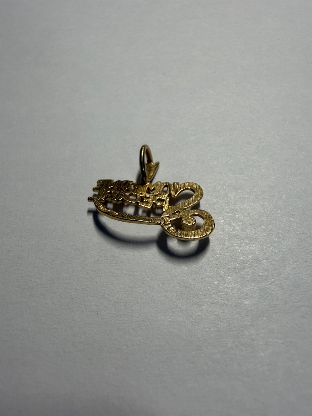 Someone Special Gold-Tone Pendant with Green Stone - Picture 2 of 3